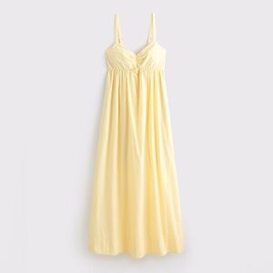 Abercrombie & Fitch Light Yellow Maxi Dress
